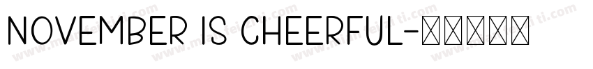 november is cheerful字体转换
